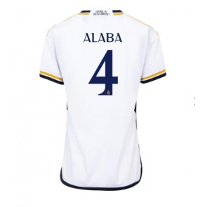 Real Madrid David Alaba #4 Domaci Dres za Ženska 2023-24 Kratak Rukavima